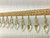 Light Gold Lucite Crystal Beaded Fringe Trim 3.25" Width TF-75/12-2 Upholstery / Interior Design
