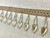 Silver & Taupe 3.25" Crystal Beaded Fringe Trim TF-75/50-4