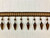 Brown & Gold Lucite Crystal Beaded Fringe Trim 3.25" Width TF-75/8-12 Upholstery / Interior Design 