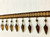 Brown & Gold Lucite Crystal Beaded Fringe Trim 3.25" Width TF-75/8-12 Upholstery / Interior Design 