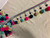 Turquoise Multi Beaded Pom Pom Tassel Fringe Trim 4" Width TF-77/44 Upholstery / Drapery / Interior Design