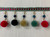 Turquoise Multi Beaded Pom Pom Tassel Fringe Trim 4" Width TF-77/44 Upholstery / Drapery / Interior Design