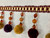 Burgundy Multi Beaded Pom Pom Tassel Fringe Trim 4" Width TF-77/33 Upholstery / Drapery / Interior Design