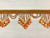Rust, Gold & Green Lucite Crystal Beaded Tassel Fringe Trim 4.25" Width TF-78/35-12-17 Interior Design / Home Furnishing
