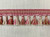 Pink, Dark Pink & Mint Tassel Fringe Trim 3.25" Width TF-80/18-13 Upholstery / Upholstery / Interior Design / Fringe Trim 
