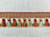 Rust, Turq, Green & Cream 3.25" Tassel Fringe Trim TF-80/35-44 Upholstery / Drapery / Interior Design