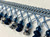 Navy, French Blue & Beige 3.75" Onion and Crystal French Tassel Fringe Trim TF-79/46-41 