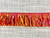 Orange, Pink & Yellow Extra Thick Loop Fringe Trim 2.25" Width LPF-3/49-20 Upholstery / Drapery / interior Design