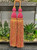 Pink, Green & Orange Jumbo Double Tassel Tieback 13" Length Plus a  15" Double Loop Twist Cord DCTB-22/20-14 Drapery / Interior Design / Furnishing