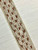 Beige, Rust & Natural Woven Embroidery Trim Tape 2" Width H-602/3 Upholstery / Drapery / Interior Design / Home Furnishing