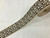 Silver, Black & Natural Woven Embroidery Trim Tape 2.5" Width H-693 Upholstery / Drapery / Interior Design / Home Furnishing