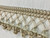 Beige & Cream 3.75" Onion and Crystal French Tassel Fringe Trim TF-79/3-2 Interior design / Upholstery / Drapery / Embellishment