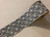 4" Wide Taupe, Blue & Cream Woven Embroidery Trim Tape H-012 Upholstery / Drapery / Home Furnishing / Interior Design