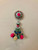 9 " Turquoise Multi Round Medallion with Hanging Key Tassel KT-20/44 Harlequin 