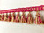 Hot Pink, Mauve & Green Gimp Header Ribbon Tassel Fringe Trim 3.5" Width TF-16/20-13-25 Interior Design / Home Furnishing