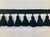 Black 2.5” Width Linen Tassel Fringe Trim 36 Handmade Tassels Per Yard TF-81/1 Upholstery / Drapery / Interior Design / Home Furnishing