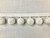 White Jumbo Designer Pom Pom Fringe 2.25" Width Trim 24 Handmade Pom Pom's Per Yard 1.25" Diameter per Pom Pom TF-83/1 Upholstery / Drapery