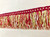 Hot Pink, White & Green Gimp Header Ribbon Fringe 4.5" Width TF-17/20-13-1 Upholstery / Drapery / Interior Design / Home Furnishing