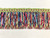 Mint, Hot Pink & French Blue Gimp Header Ribbon Fringe 4.5" Width TF-17/13-20-41 Upholstery / Interior Design / Home Furnishings