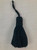 Black Linen Key Tassel Linen Key Tassel Length=3.5" Width=1" Before Fluff (3" Width After fluff out) and a 2.5" Twisted Cord KT-23/47 Upholstery / Drapery / Interior Design / Home Furnishing