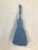 French Blue Linen Key Tassel Linen Key Tassel Length=3.5" Width=1" Before Fluffed (3" Width After fluff out) and a 2.5" Twisted Rope Cord KT-23/41 Upholstery / Drapery / Interior Design / Home Furnishing