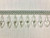 Light Blue Lucite Crystal Beaded Fringe Trim 3.25" Width TF-75/38 Upholstery / Drapery / Interior Design / Handmade