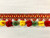 Red, Green & Gold 100% Cotton tassel Fringe Trim 2" Width TF-19/31-17-11  Drapery / Upholstery / Fabrics / Interior Design