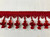 Red Handmade Onion Tassel Fringe Trim 3" Width TF-20/30 Home Furnishing / Interior Design 