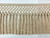 Natural Faux Silk Raffia Hand Wrapped Header Tassel Fringe 11.5" Width Trim TF-88/3 Upholstery / Drapery / Interior Design / Home Furnishing / Furniture Accents / Luxury Decorative Fringe