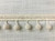 Creamy White Faux Silk Raffia Covered Wood Ball Tassel Fringe 2.25" Width Trim TF-86/2 Upholstery / Drapery / Interior Design / Home Furnishing / Furniture Accents / Luxury Decorative Fringe