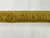 Gold Faux Silk Raffia Brush Fringe 1.5" Width Trim BRF-6/12 Upholstery / Drapery / Interior Design / Home Furnishing / Furniture Accents / Luxury Decorative Fringe