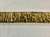 Brown & Gold Faux Silk Raffia Thick Brush Fringe 1.5" Width Trim BRF-6/8-12 Designer Upholstery / Drapery / Interior Design / Home Furnishing / Furniture Accents / Luxury Decorative Fringe
