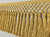 Bamboo Gold Faux Silk Raffia Hand Wrapped Header Tassel Fringe 11.5" Width Trim TF-88/12 Upholstery / Drapery / Interior Design / Home Furnishing / Furniture Accents / Luxury Decorative Fringe