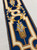 Navy Tan & Gold Woven Suede Embroidery Trim Tape 4" Width H-179217 / Drapery / Upholstery / Pillows / Curtains / Home Furnishing