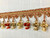 Rust, Beige & Gold Handmade Onion Tassel Fringe Trim TF-20/21-3-6  Upholstery / Drapery 
