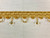 Light Gold CRYSTAL Beaded TASSEL FRINGE Trim TF-28/11-12 Upholstery / Drapery / Interior Design / Home Furnishing