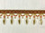 RUST, GOLD & LODEN GREEN CRYSTAL BEADED  TASSEL FRINGE Trim 4" Width TF-32/35-12-17  Upholstery / Drapery / Interior Design / Home Furnishing / Handmade