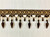 Brown & Antique Gold CRYSTAL BEADED TASSEL FRINGE 4" Width TF-32/8-12  Upholstery / Drapery / Interior Design / Home Furnishing / Handmade