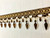 Brown & Antique Gold CRYSTAL BEADED TASSEL FRINGE 4" Width TF-32/8-12  Upholstery / Drapery / Interior Design / Home Furnishing / Handmade