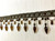 Brown & Aqua Blue CRYSTAL BEADED TASSEL FRINGE Trim 4" Width TF-32/8-39 Upholstery / Drapery / Interior Design / Home Furnishing / Handmade