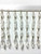 White & Silver CRYSTAL BEADED FRINGE TRIM 2.75" Width CBF-20/1 Upholstery / Interior Design