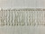 White & Silver CRYSTAL BEADED FRINGE TRIM 2.75" Width CBF-20/1 Upholstery / Interior Design