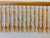 Dark Gold CRYSTAL BEADED FRINGE 3" Width CBF-20/11 Upholstery / Interior Design