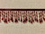 Cranberry CRYSTAL BEADED FRINGE Trim 2.75" Width CBF-19/32 Upholstery / Interior Design / Home Furnishing