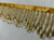 Dark Gold Crystal Beaded Fringe Trim 2.75" Width CBF-19/11 Upholstery / Drapery / Interior Design / Home Furnishing