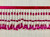 FUCHSIA & SILVER CRYSTAL BEADED FRINGE Trim 3.5" Width CBF-25/20-50