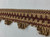 LIGHT BROWN & BURGUNDY Ruffled GIMP HEADER 1.75" Width H-58/7-33 Upholstery / Drapery / Interior Design 