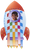 ROCKET SHIP WEAVING MATS, PKT 32
