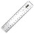 PLASTIC RULER 15CM CLEAR