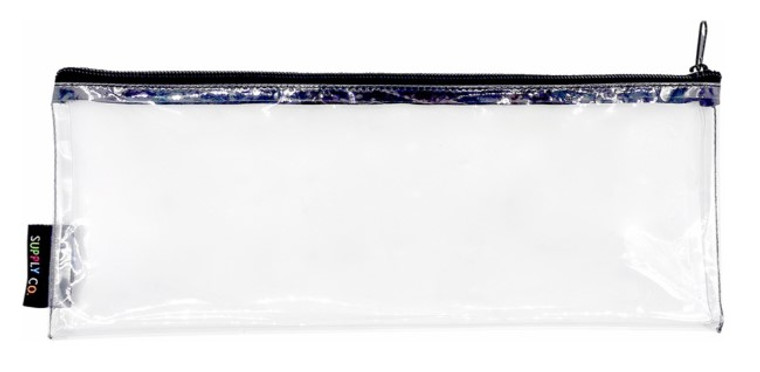 CLEAR PENCIL CASE 34CM X 13.5CM